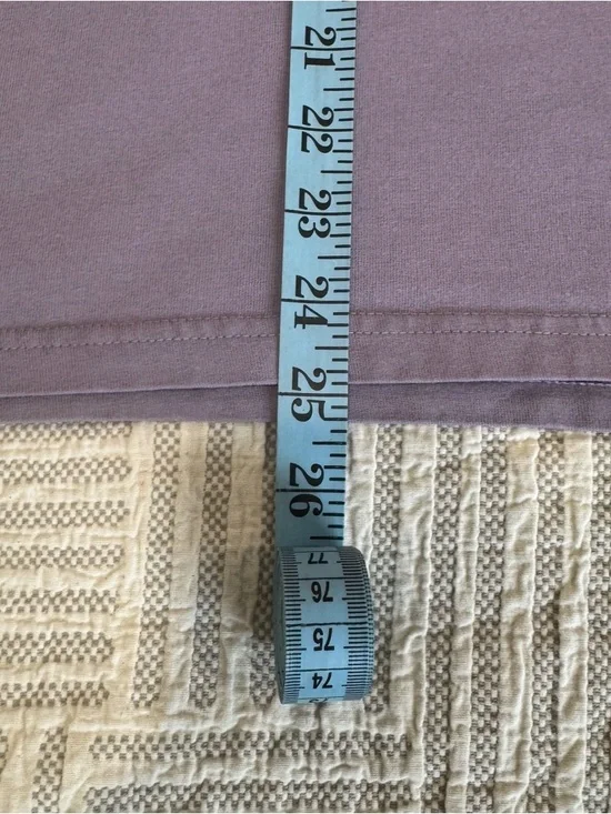 Ivory Ella Long Sleeve Pocket Tee – Purple | Size Large - Picture 6 of 8